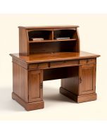 Solid Wood Secretary Desk With Hutch (synthetic illustration; no displayed measurements)