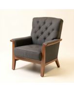 Paxton 31.75 '' Wide Tufted Polyester Wingback Chair (synthetic illustration; no displayed measurements)