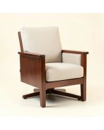 Berkley 32 '' Wide Cotton Swivel Armchair (synthetic illustration; no displayed measurements)