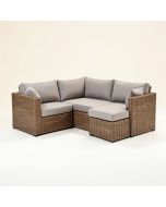 Preesall 2 Piece Rattan Patio Sectional With Cushions (synthetic illustration; no displayed measurements)
