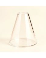 5.25 '' H X 2.25 '' W Glass Bell Lamp Shade In Clear (synthetic illustration; no displayed measurements)