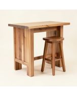 Amulek Solid Wood Counter & Bar Stool (synthetic illustration; no displayed measurements)