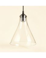 4.5 '' H Glass Bell Pendant Shade ( Clip On ) In Clear (synthetic illustration; no displayed measurements)