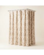 Maxman Fabric Weave Textured Floral Shower Curtain Set (synthetic illustration; no displayed measurements)