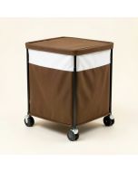 Collapsible Laundry / Clothing Hamper With Wheels (synthetic illustration; no displayed measurements)