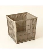 Wire Frame Fabric Storage Bin (synthetic illustration; no displayed measurements)