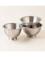 Mint Pantry Hardaway 4 Piece Stainless Steel Colander Set (synthetic illustration; no displayed measurements)