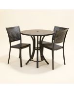 Anissa Round 2 - Person 26 '' Long Aluminum Bistro Set (synthetic illustration; no displayed measurements)