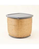 Bamboo Baby Double Collapsible Laundry Hamper (synthetic illustration; no displayed measurements)