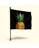 Tebikerei Pineapple Personalized Polyester 18 X 12 In . Garden Flag (synthetic illustration; no displayed measurements)
