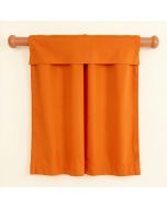 Tangerine Room Darkening Rod Pocket Curtain Panels (synthetic illustration; no displayed measurements)