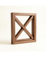 Crossed Window Wall Décor (synthetic illustration; no displayed measurements)