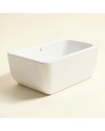 Ceramic Rectangular Vessel Bathroom Sink (synthetic illustration; no displayed measurements)