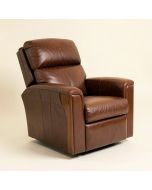 Tawanda 37 '' Wide Genuine Leather Power Club Recliner (synthetic illustration; no displayed measurements)