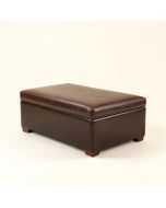 Bridget Genuine Leather Upholstered Bench (synthetic illustration; no displayed measurements)