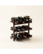 Newhall 24 Bottle Floor Wine Bottle & Glass Rack In Dark Espresso (synthetic illustration; no displayed measurements)