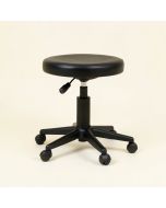 Pu Leather Low Back Rolling Height Adjustable Lab Stool (synthetic illustration; no displayed measurements)