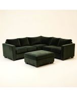 Dawnelle 120 '' Wide Symmetrical Modular Sectional With Ottoman (synthetic illustration; no displayed measurements)