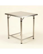 Mcginnis Folding Stainless Steel Bar Table (synthetic illustration; no displayed measurements)