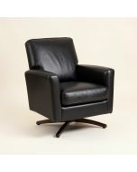 Souvereign 28 '' Wide Top Grain Leather Club Chair (synthetic illustration; no displayed measurements)