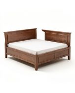 Leedy Solid Wood Standard Bed (synthetic illustration; no displayed measurements)