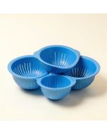 Homeries Silicone\T 4 Piece Colander Set (synthetic illustration; no displayed measurements)
