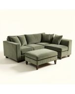 Adamsville 103 '' Wide Left Hand Facing Sofa & Chaise With Ottoman (synthetic illustration; no displayed measurements)