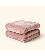 Bardot Rose Gold Cotton Blend Coverlet Set Collection (synthetic illustration; no displayed measurements)