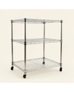 20 '' H X 20 '' W X 12 '' D 3-Tier Wire Shelving Unit With Liners (synthetic illustration; no displayed measurements)
