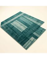 Agnus Striped Teal Indoor / Outdoor Area Rug (synthetic illustration; no displayed measurements)