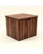47 Gallon Acacia Solid Wood Deck Box In Brown (synthetic illustration; no displayed measurements)