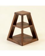 Wood Plant Stand Triangular Plant Shelf 6 Pots Flower Stand Storage Rack (synthetic illustration; no displayed measurements)