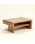 Alborghus Solid Wood Coffee Table With Storage (synthetic illustration; no displayed measurements)