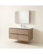 Albion 24.5 '' Wall-Mounted Single Bathroom Vanity Set (synthetic illustration; no displayed measurements)