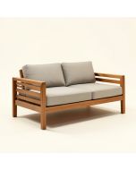 Io Teak Patio Sofa (synthetic illustration; no displayed measurements)