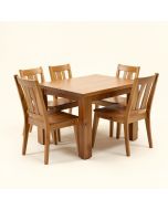 Alyssaann Butterfly Leaf Rubberwood Solid Wood Dining Set (synthetic illustration; no displayed measurements)