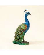The Pleasing Peacock Figurine (synthetic illustration; no displayed measurements)