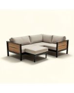 Desiah Patio Sectional With Cushions (synthetic illustration; no displayed measurements)