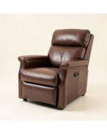 Troutman 33 '' Wide Faux Leather Power Standard Recliner With Massager (synthetic illustration; no displayed measurements)