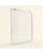 56 '' - 60 '' X 60 '' Single Sliding Frameless Tub Door (synthetic illustration; no displayed measurements)