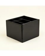 Desk Organizer W/Dividers , 47-1/4 '' X9-1/2 '' X18-3/8 '' , Black (synthetic illustration; no displayed measurements)