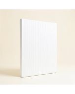19.7 '' X 19.7 '' Bamboo Wall Paneling In White (synthetic illustration; no displayed measurements)