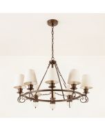 Kabir 9-Light Shaded Chandelier Tiered Chandelier (synthetic illustration; no displayed measurements)