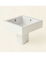 Rectangular Undermount Lavatory Sink (synthetic illustration; no displayed measurements)