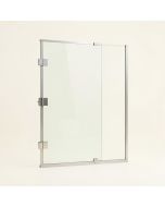 60 '' W X 78 '' H Single Sliding Frameless Shower Door (synthetic illustration; no displayed measurements)