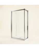 Infinity-Z 56 - 60 '' W X 58 '' H Single Sliding Semi-Frameless Tub Door With Clearmax Technology (synthetic illustration; no displayed measurements)