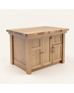Deroche 3 Piece Kitchen Island Set With Butcher Block Top (synthetic illustration; no displayed measurements)