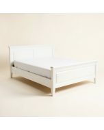 Roche Solid Wood Sleigh Bed (synthetic illustration; no displayed measurements)