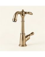 Victorian High Arch Double Handle Kitchen Faucet With Side Spray (synthetic illustration; no displayed measurements)