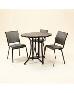 Scoville Aluminum 3 Piece Bistro Set (synthetic illustration; no displayed measurements)